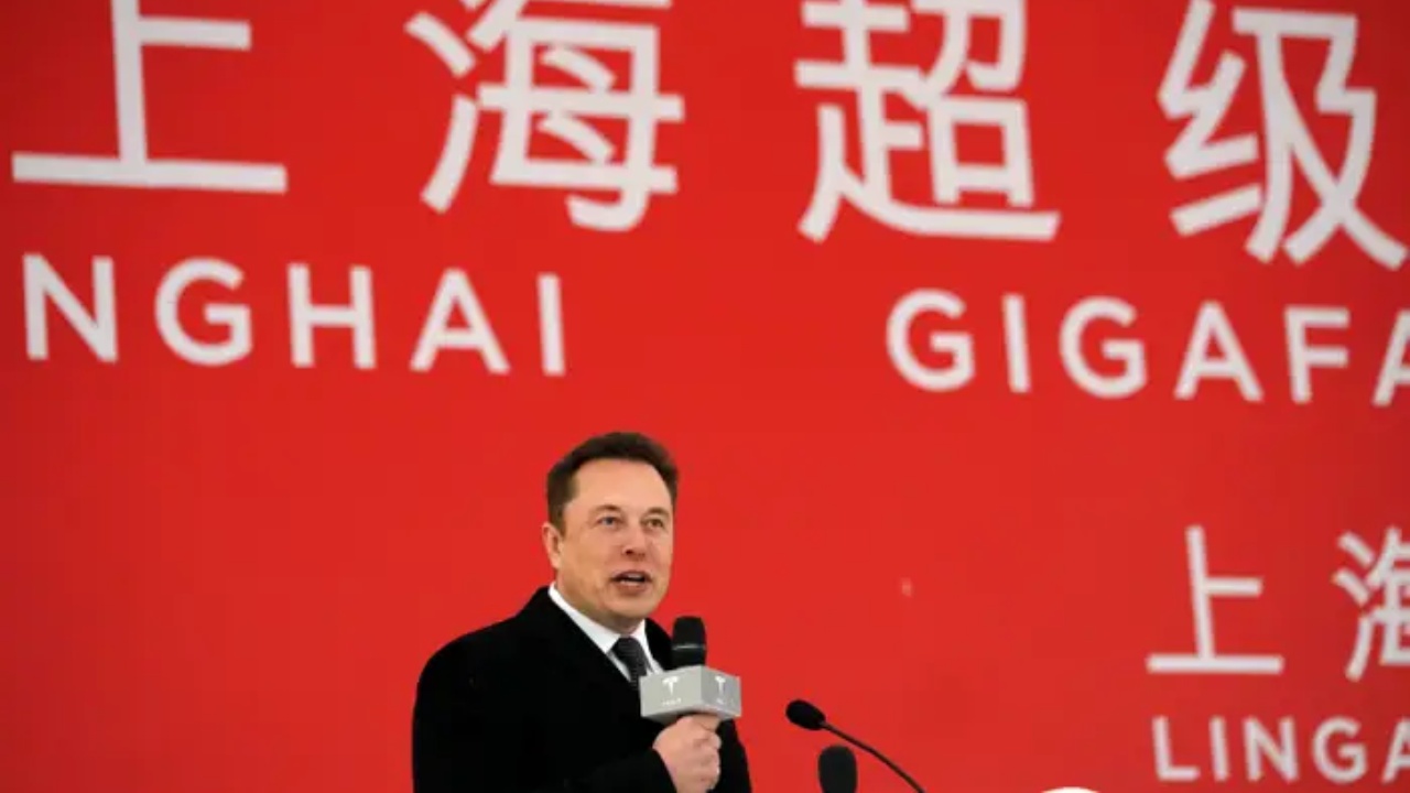 Elon Musk Tesla Gigafactory Shanghai